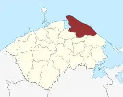 Lage des Krogsbølle Sogn in der Nordfyns Kommune