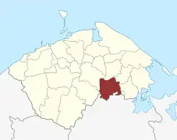 Lage des Lunde Sogn in der Nordfyns Kommune