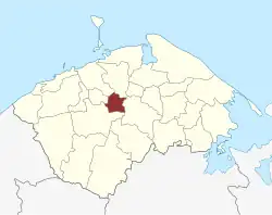 Lage des Melby Sogn in der Nordfyns Kommune