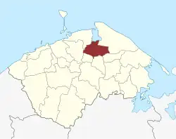 Lage des Nørre Næraa Sogn in der Nordfyns Kommune