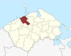 Lage des Nørre Sandager Sogn in der Nordfyns Kommune