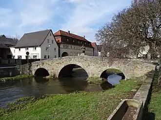 Johannisbrücke über die Streu in Nordheim vor der Rhön