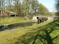Grenzschleuse des Nordhorn-Almelo-Kanals im Frensdorfer Haar