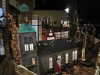 Nordhorn en miniature im Weihnachtsdorf des Innenstadt-Weihnachtsmarkts