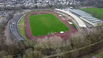 Das Nordsee-Stadion aus der Luft (Februar 2020)