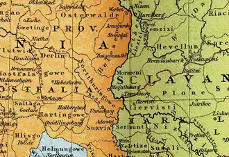 Heiliges Römisches Reich um 1000, Ausschnitt.