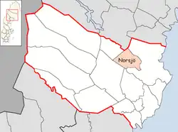 Lage der Gemeinde Norsjö