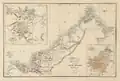 Karte von Borneo und Sarawak 1881