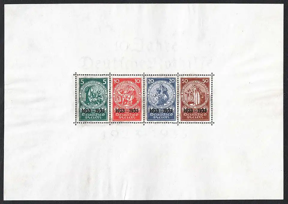 10 Jahre Deutsche Nothilfe 1923–1933, Block 2 Deutsches Reich 1933