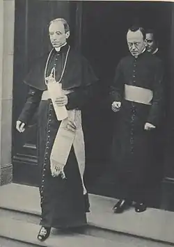 Robert Leiber mit Eugenio Pacelli, dem späteren Papst Pius&nbsp;XII.