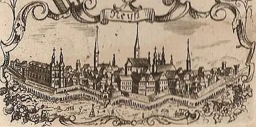 Ansicht von „Neyß“, 16. oder 17. Jahrhundert