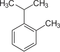 Struktur von o-Cymol