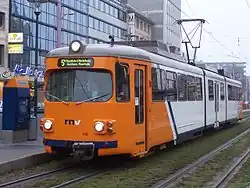 Die Linie 5R der Rhein-Neckar-Verkehr GmbH, das R steht für Rundfahrt