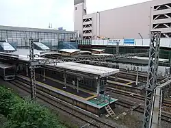 Ansicht der Bahnsteige