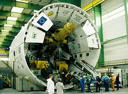 Präsen­ta­tion ei­ner Tun­nel­bohr­ma­schi­ne