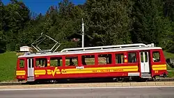 BDe 2/4 25 zwischen Gryon und Villars