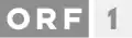 Corner­logo von ORF 1 17. Aug. 2005– 8. Jän. 2011 (ähnlich wie 1992er-Version, jedoch heller)