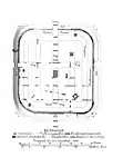 Kastellgrundriss Befunde der Grabungen von 1895