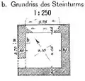 Wp 10/36 Grundriss des Steinturms (um 1896)
