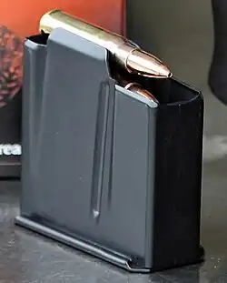 AICS-Magazin für 5 Patronen im Kaliber 7,62 × 51 mm (.308 Winchester)