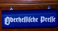 Oberhessische Presse, 1951: Gebrochene Grotesk oder schlichte Gotisch?