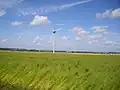 Landschaftsbild mit Windrädern bei Ochancourt