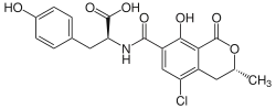 Struktur von Ochratoxin TA