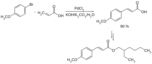 Synthese von Octinoxat