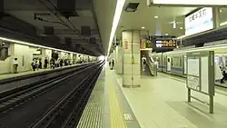 Blick auf die Bahnsteige