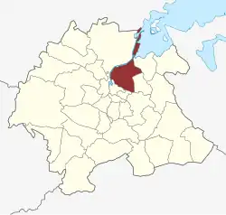 Lage des Fredens Sogn in der Odense Kommune