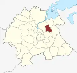 Lage des Vollsmose Sogn in der Odense Kommune