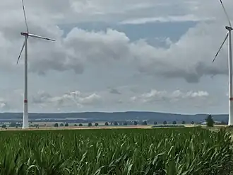 Blick Richtung Salzgitter-Höhenzug vom Oderwald bei Cramme aus