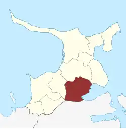 Lage des Grevinge Sogn in der Odsherred Kommune