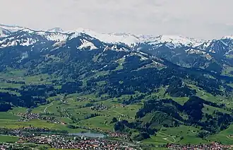 Das Ofterschwanger Horn vom Burgberger Hörnle
