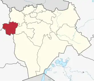 Lage im Oblys Aqtöbe