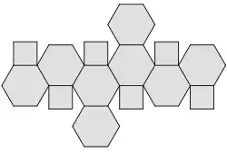 Körpernetz eines Oktaederstumpfs