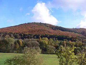 Die Eschenburg von Nordwesten aus gesehen