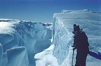 Eis des Vanderford-Gletschers (1957)