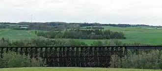 Eisenbahnbrücke über den Pembina River