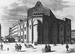 Alte Synagoge in Leipzig, Gottschedstraße, 1850