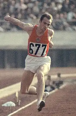 Oleg Fjodossejew – hier als Dreispringer bei den Olympischen Spielen 1964, als er Silber gewann – kam in Stockholm auf den achten&nbsp;Platz