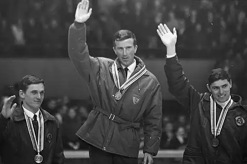 Magnar Solberg gewann die Goldmedaille in Grenoble 1968