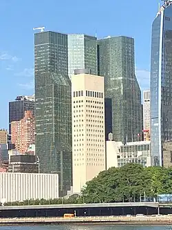 Der Komplex am 13. August 2021, vorn Missionsgebäude der USA bei der UNO