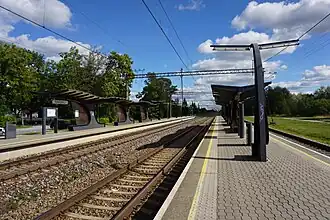 Bahnsteige des Bahnhofes Raasiku