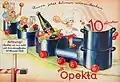 Opekta-Werbung „Hurra, jetzt können wir einkochen“, um 1950