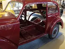 Blick auf die selbsttragende Karosserie