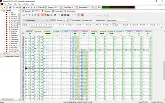 Bildschirmfoto von OpenMPT 1.31.12.00 unter Windows&nbsp;10