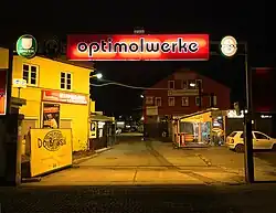 Eingang zu den Optimolwerken