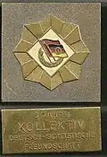 Ehrenplakette Kollektiv Deutsch-Sowjetische Freundschaft für fünffache Verteidigung