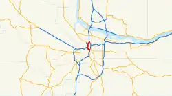 Streckenverlauf der Interstate 405